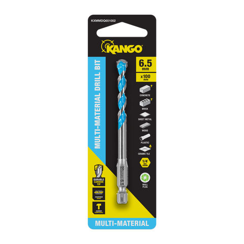 Kango Multi Material Drill Bit 6.5mm x 100mm - Durable Carbide Tip - Precision Start - SuperSaverAU - view 1