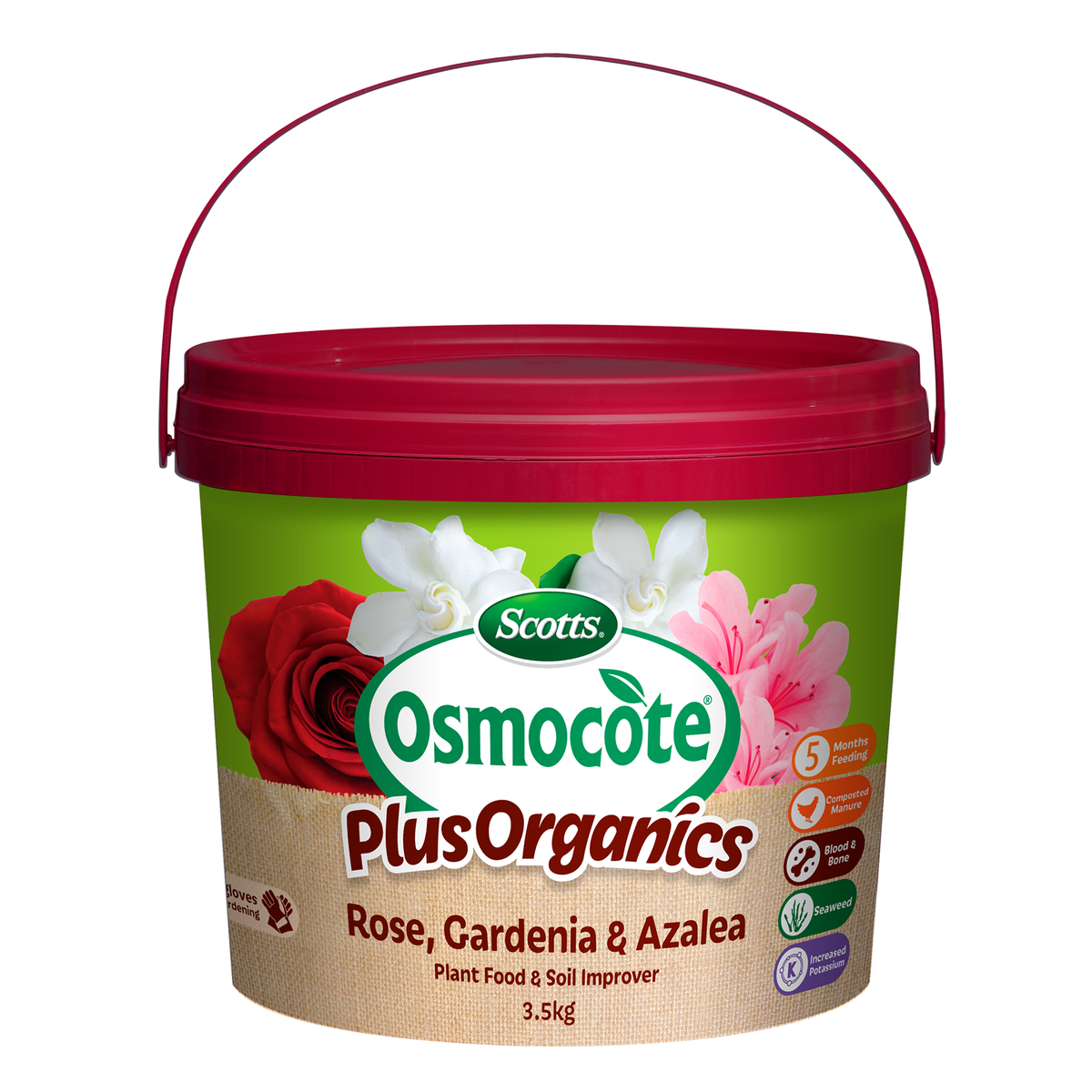 Osmocote Plus Organics 3.5kg Rose, Gardenia & Azalea Controlled Release Plant Food