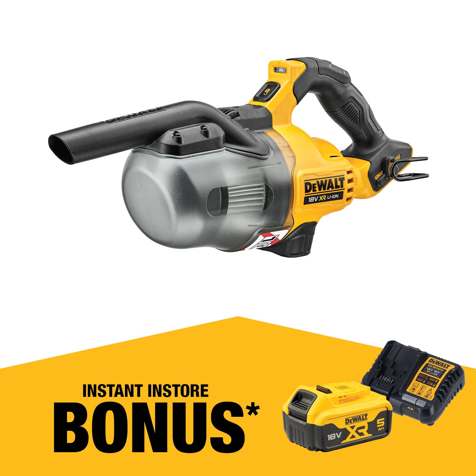 DeWALT 18V XR L-Class Cordless Handheld Stick Vacuum DCV501LN-XJ Skin Only