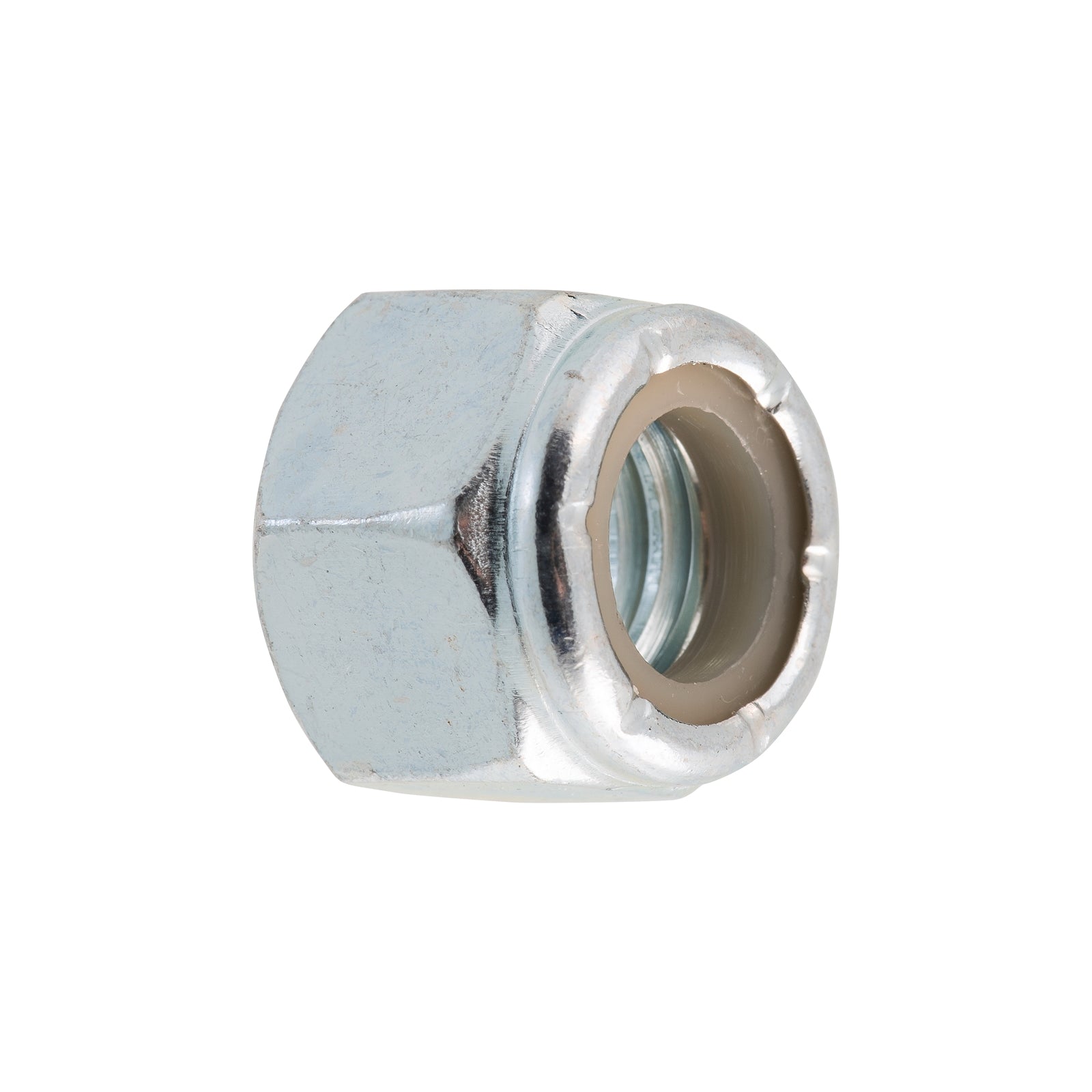 Zenith 3/8" Zinc Plated Steel Nylon Lock Nut - 50 Pack