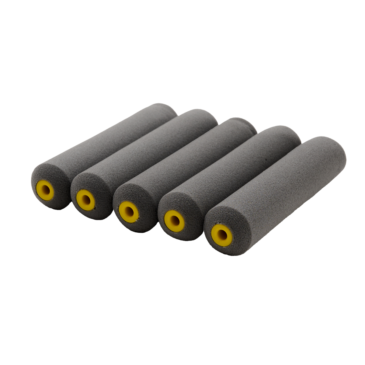 Monarch 160mm 9mm Nap High Density Foam Gloss & Smooth Mini Rollers 5 Pack