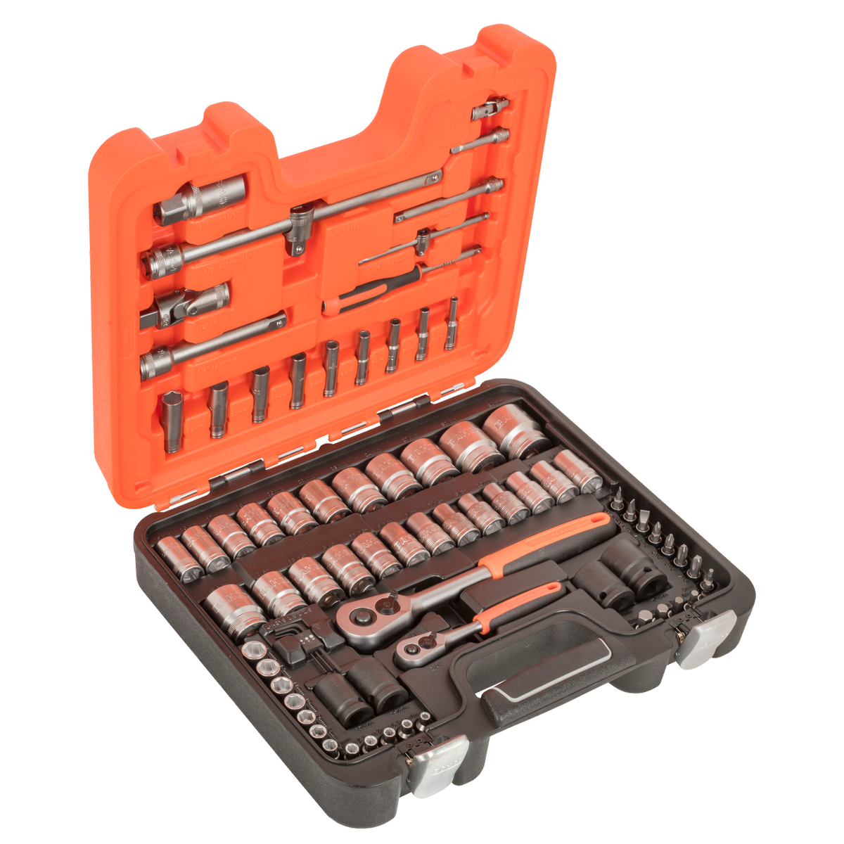 Bahco 1/4" & 1/2" Square Drive Socket Set - 25 Pieces - Alloy Steel - SuperSaverAU - view 1