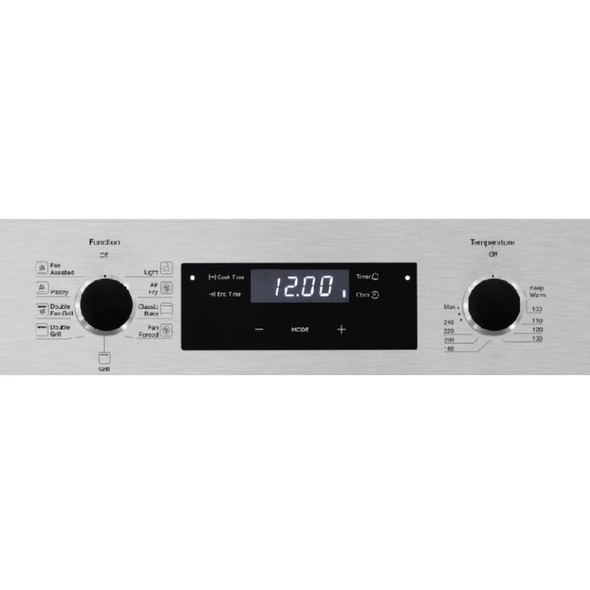 Emilia 60cm Electric Multifunction Oven - 67L, 9 Functions, Trinity Air Fry, Stainless Steel - EMF69E
