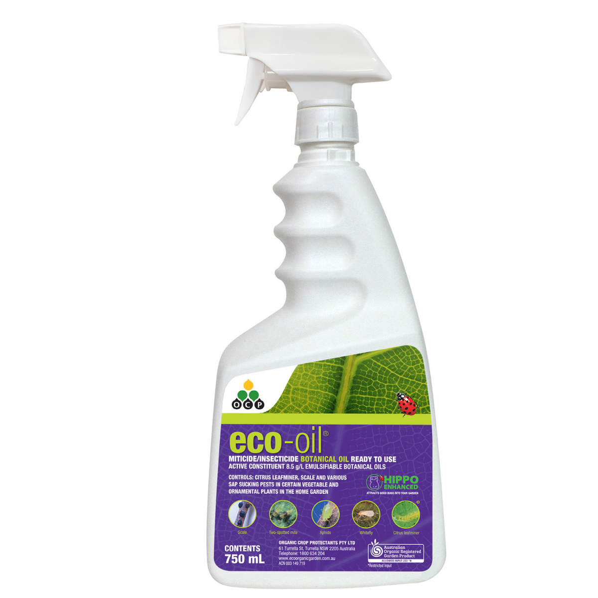 OCP Eco-Oil 750ml Ready to Use Organic Insecticide & Miticide Spray