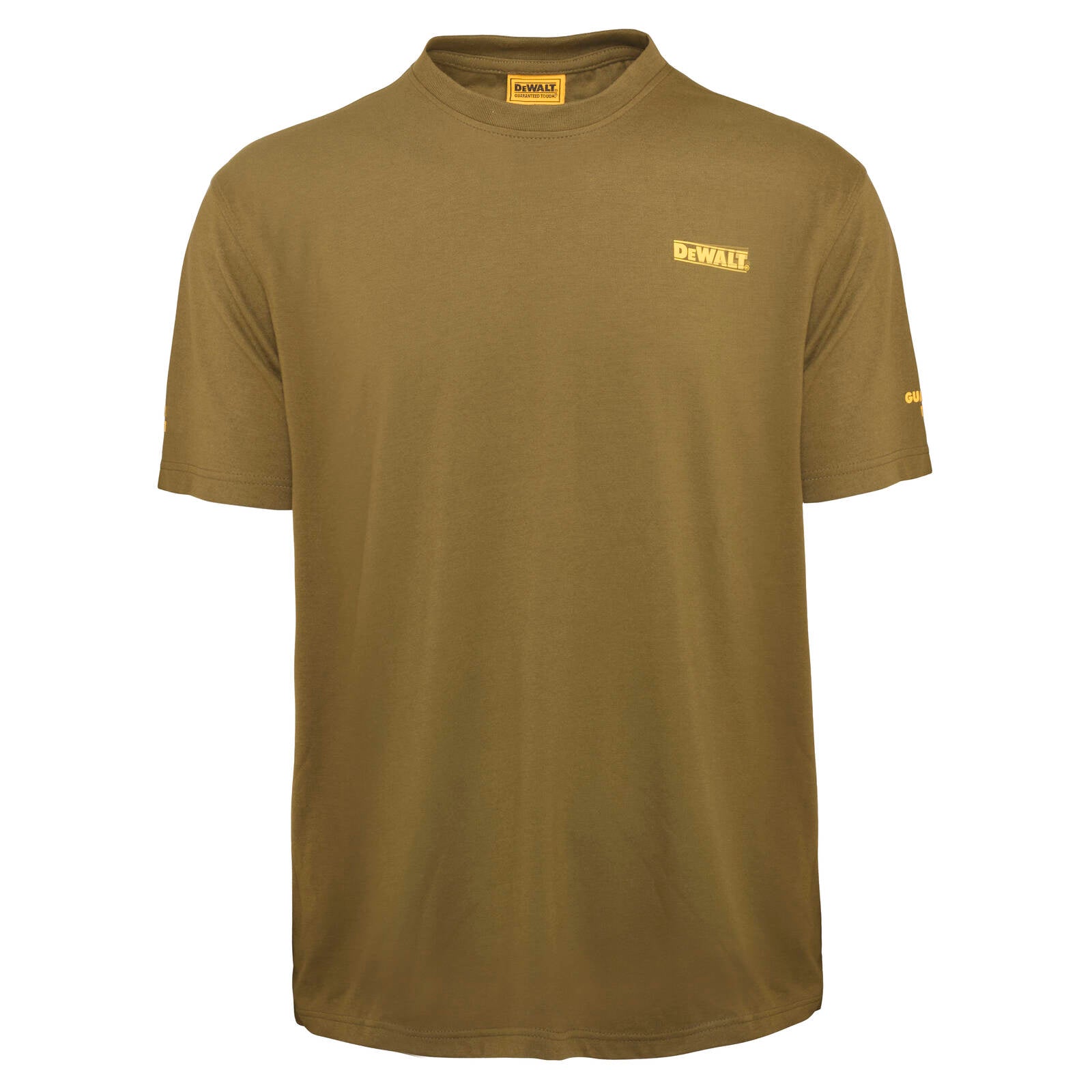 DeWALT Typhoon Crew Neck Work T-Shirt - Olive, Size L, Cotton/Polyester