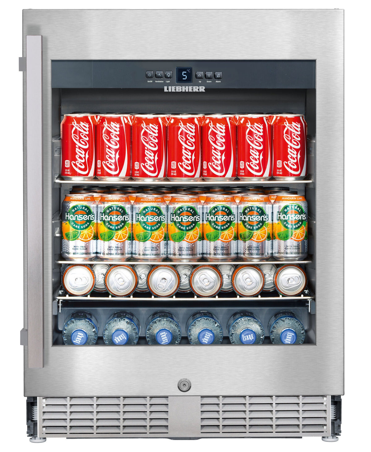 Liebherr 131L Beverage Centre - Stainless Steel, Double Glazed Lockable Glass Door - UKES1752RH-21