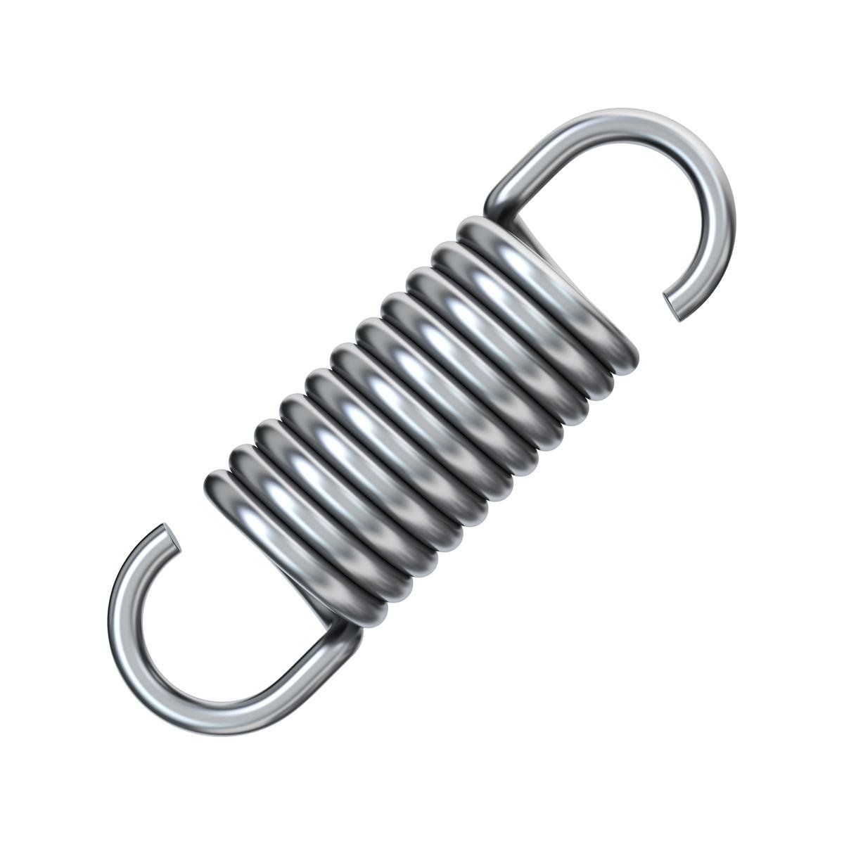 Century Spring Corp Steel Extension Spring 11 x 50.8 x 1.6mm - 2 Pack