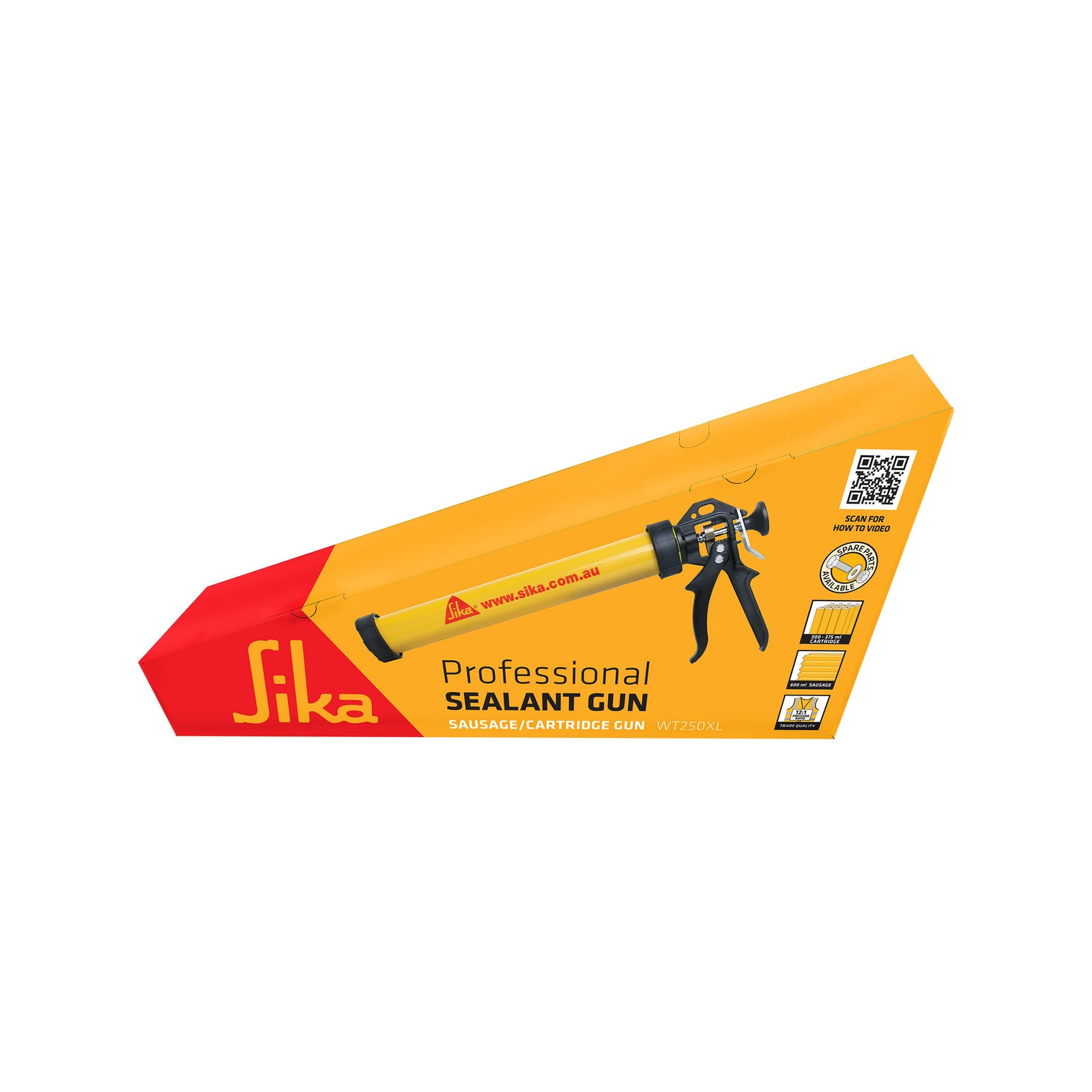 Sika Professional Sausage Caulking Gun WT-250XL Steel Easy Trigger Action