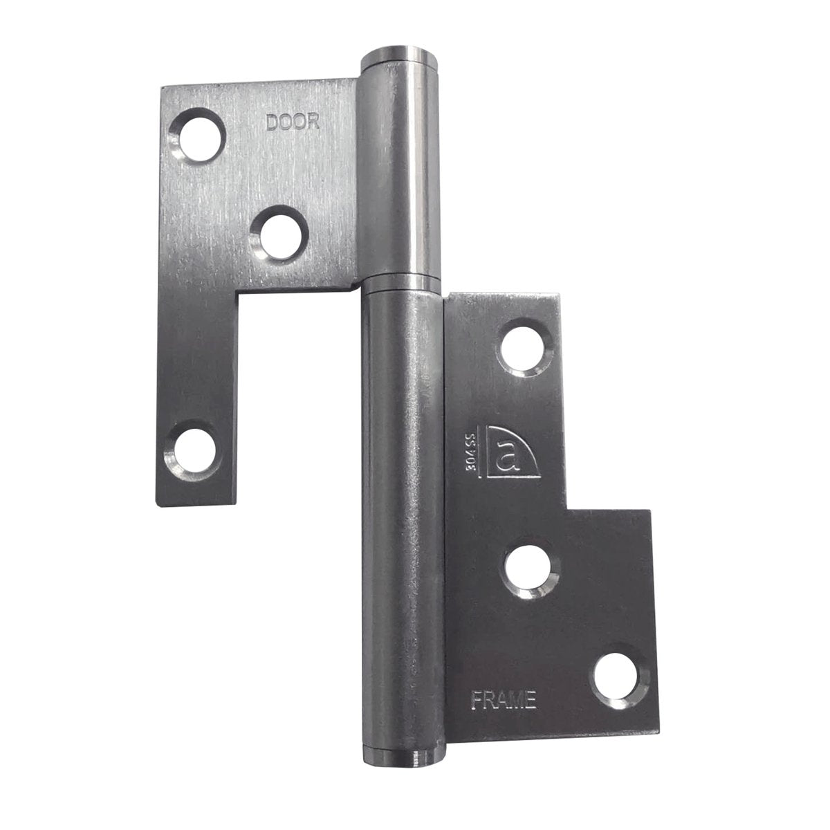 Austyle 100 x 45 x 2.5mm 304 Stainless Steel Universal Lift Off Hinge Silver