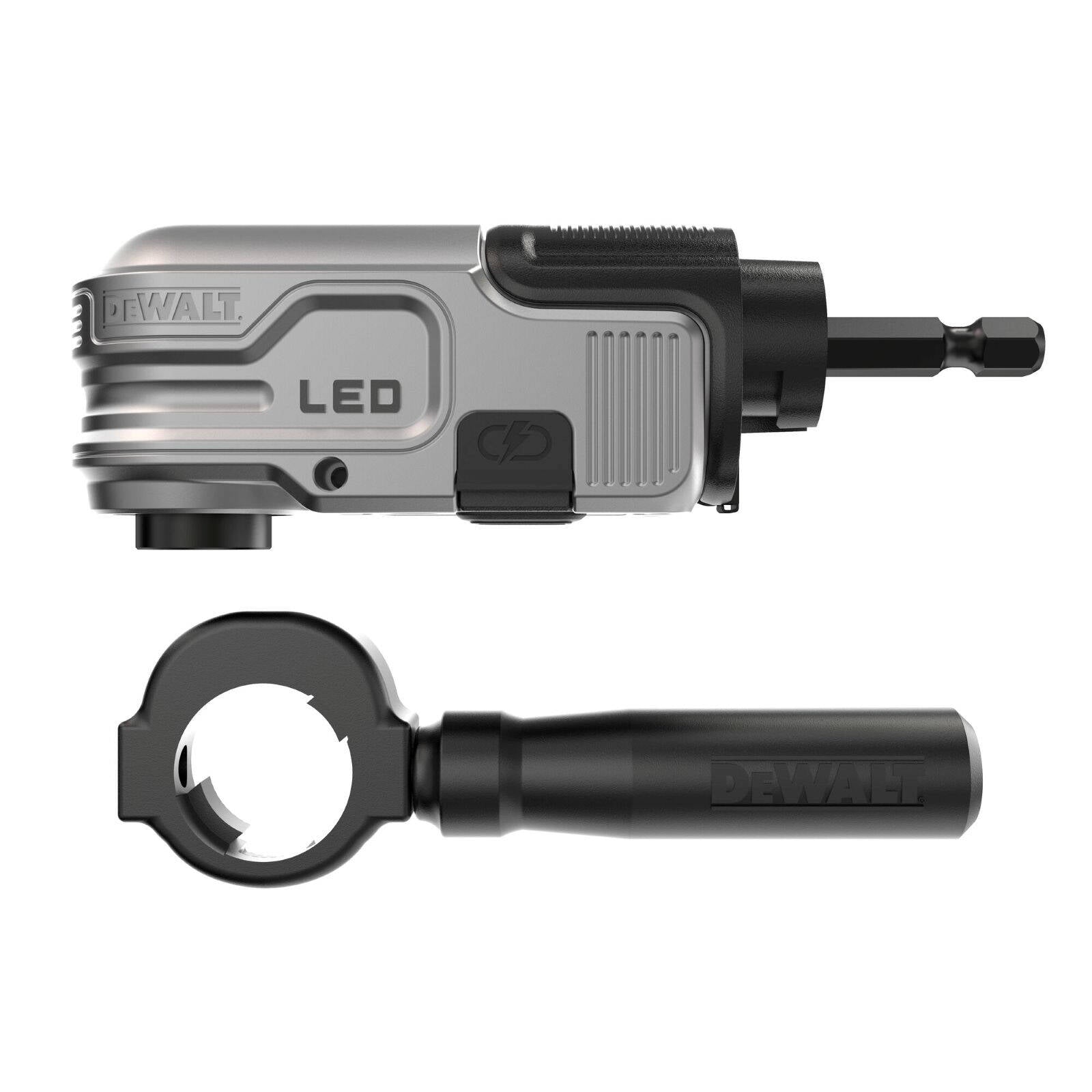 DeWALT 1/4" Right Angle HEX Impact LED Attachment DTLRA-QZ