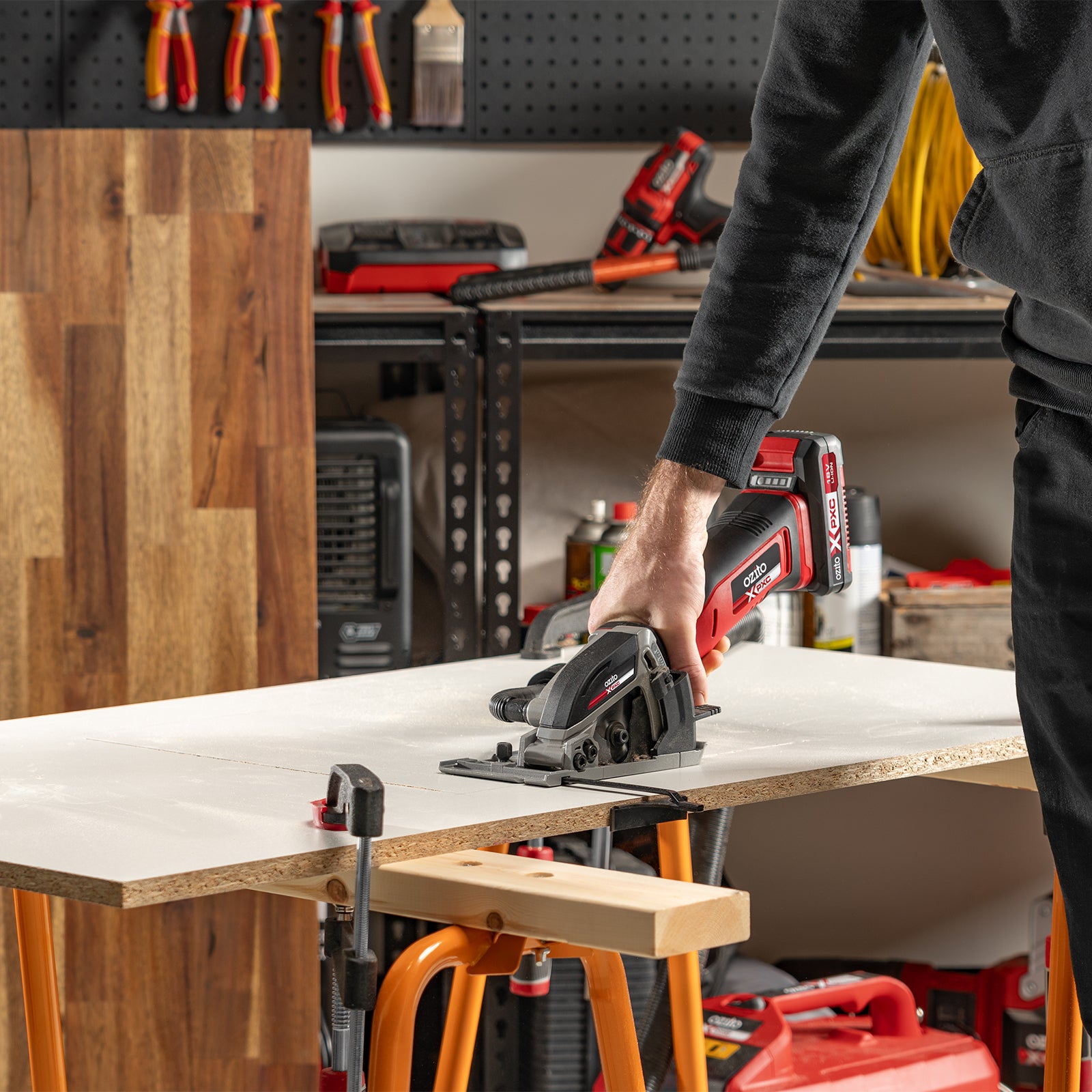 Ozito PXC 18V 89mm Cordless Plunge Saw Skin Only PXPSS-089