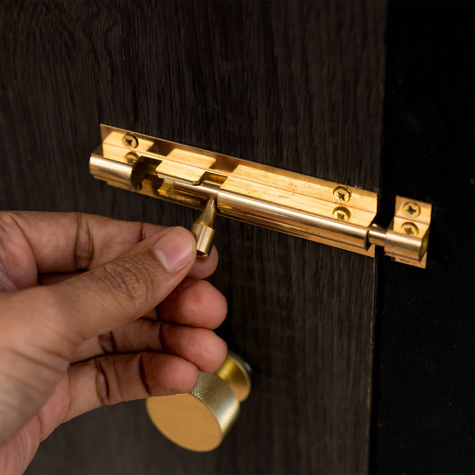 Taskmaster 100mm Polished Brass Barrel Bolt