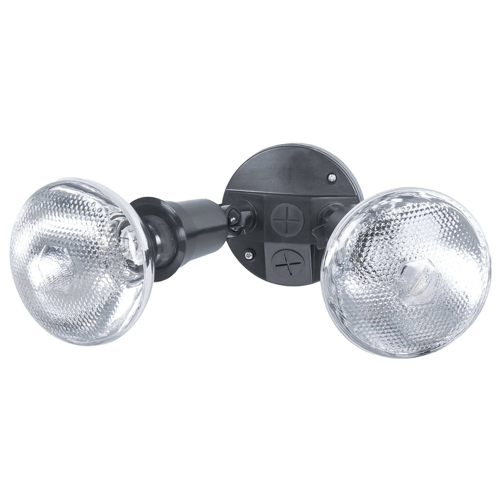 Arlec Compact Twin Security Flood Light FL011, Weatherproof Outdoor Floodlight, Black