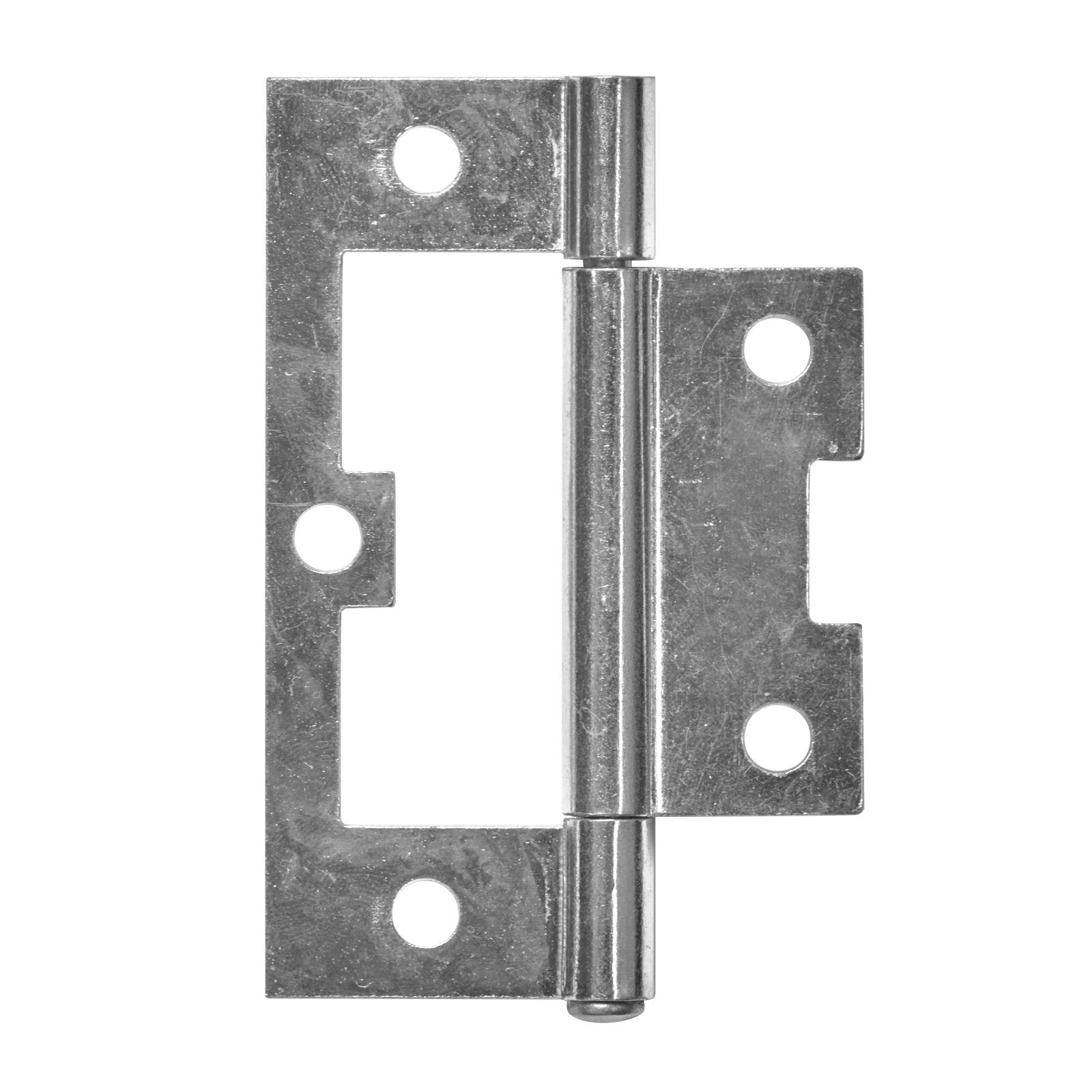 Pinnacle 100mm Zinc Plated Fixed Pin Non Mortise Hinge - Single
