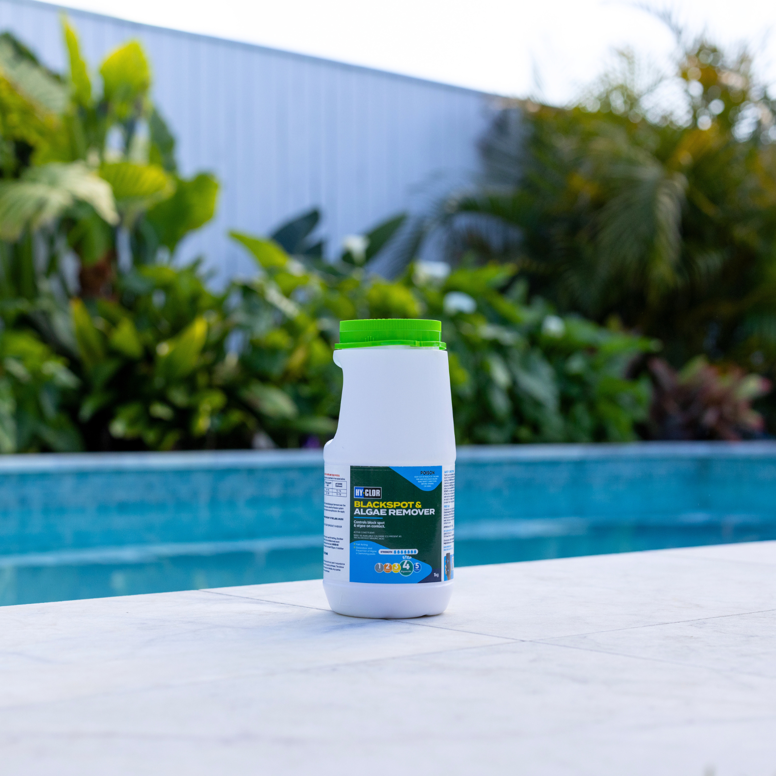 Hy-Clor Pool Blackspot & Algae Remover 1kg Trichloroisocyanuric Acid