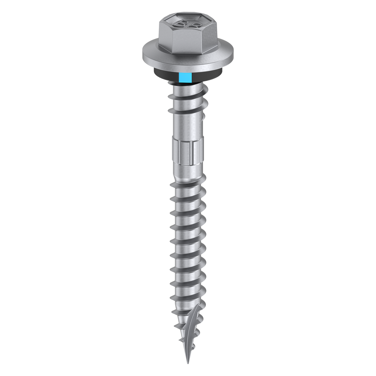 Bremick 12g x 65mm Hex Roofing Screw, Carbon Steel B8 Coating, Sealed Head Type 17 Point - 50 Pack