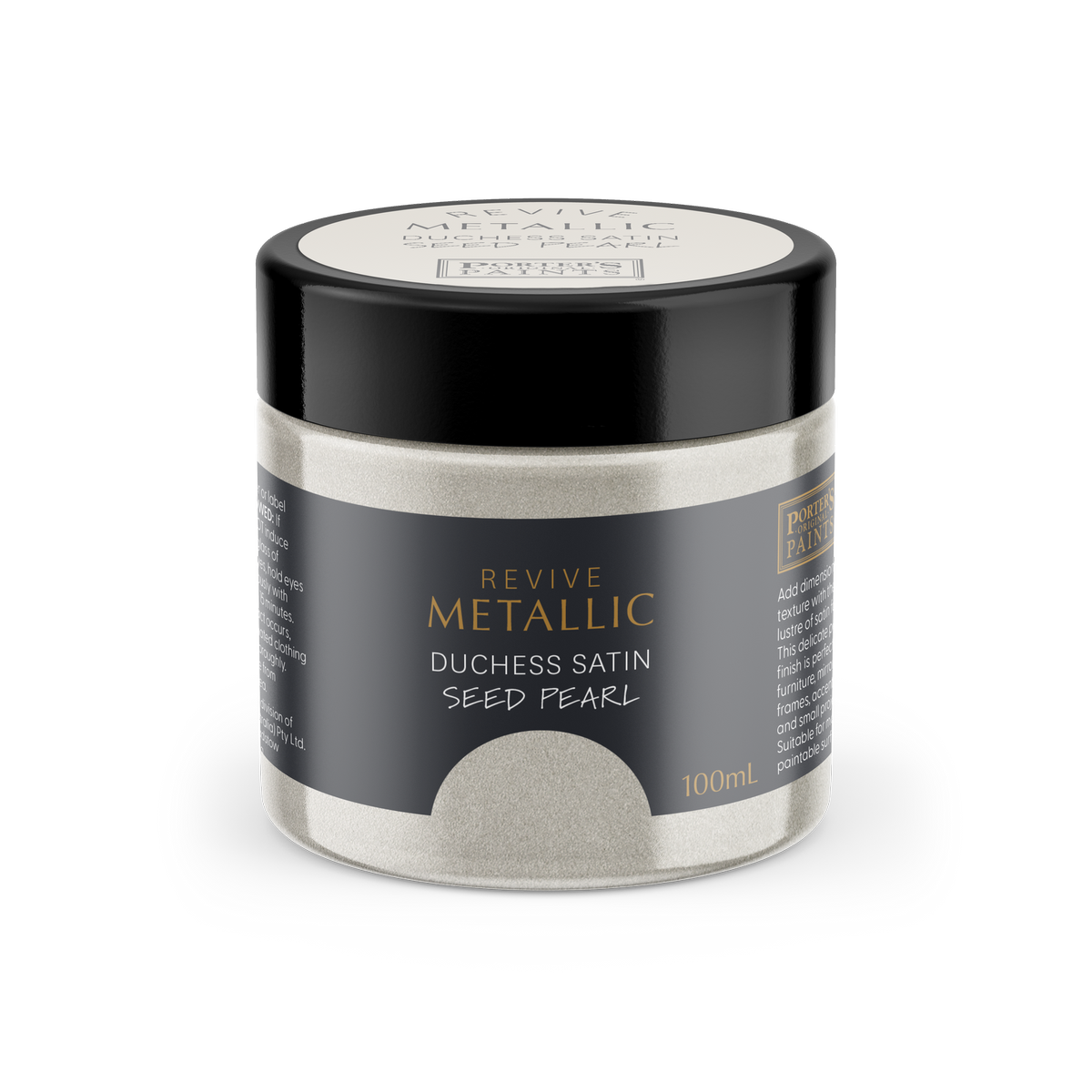 Porter's Paints 100ml Metallic Seed Pearl Furniture Paint