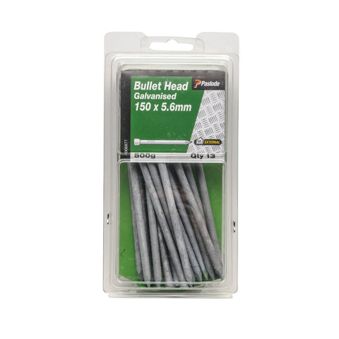 Paslode 150 x 5.6mm 500g Galvanised Steel Bullet Head Nails - 13 Pack