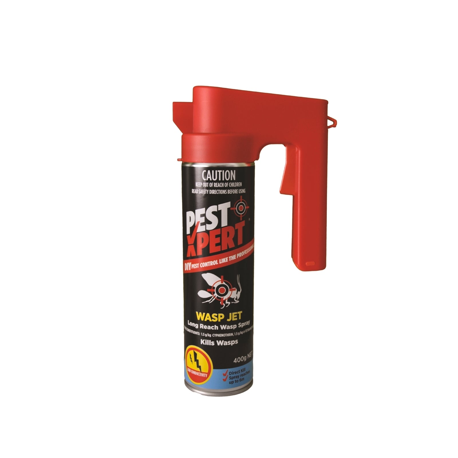 PestXpert Wasp Jet Long Reach Spray 400g Aerosol - Outdoor Wasp Control