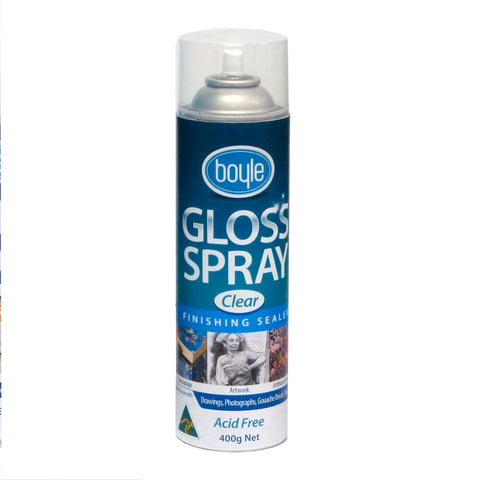 Boyle 400g Clear Gloss Spray Sealer, Waterproof, Indoor & Outdoor