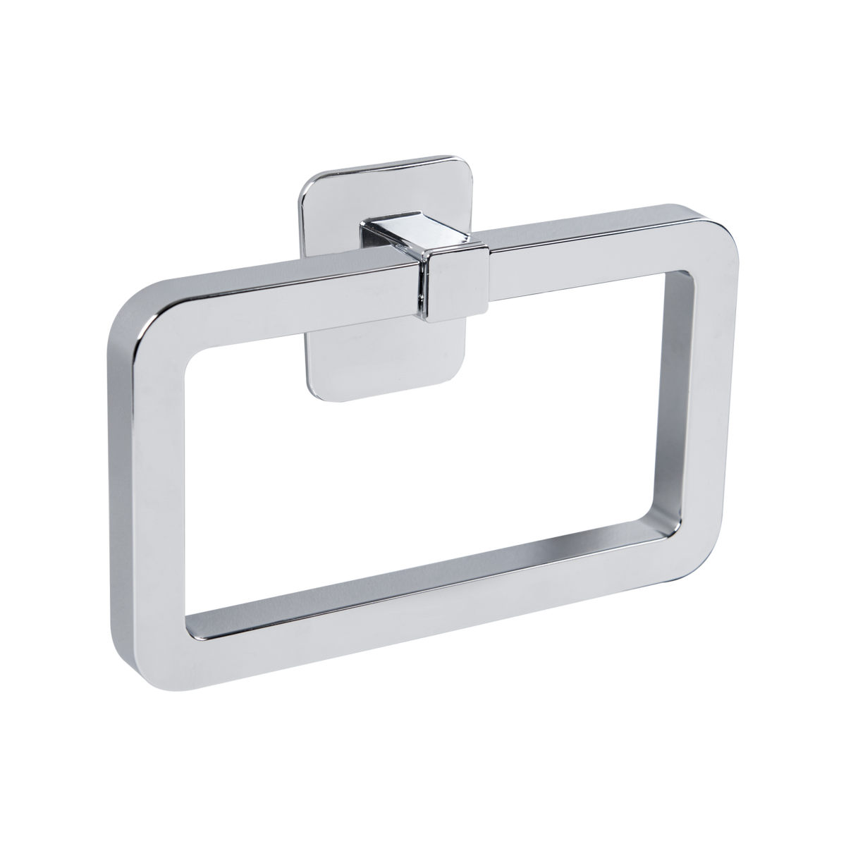 Naleon Chrome Self Adhesive Towel Ring - 1 Holder - 170mm x 115mm - Easy Installation - SuperSaverAU - view 1