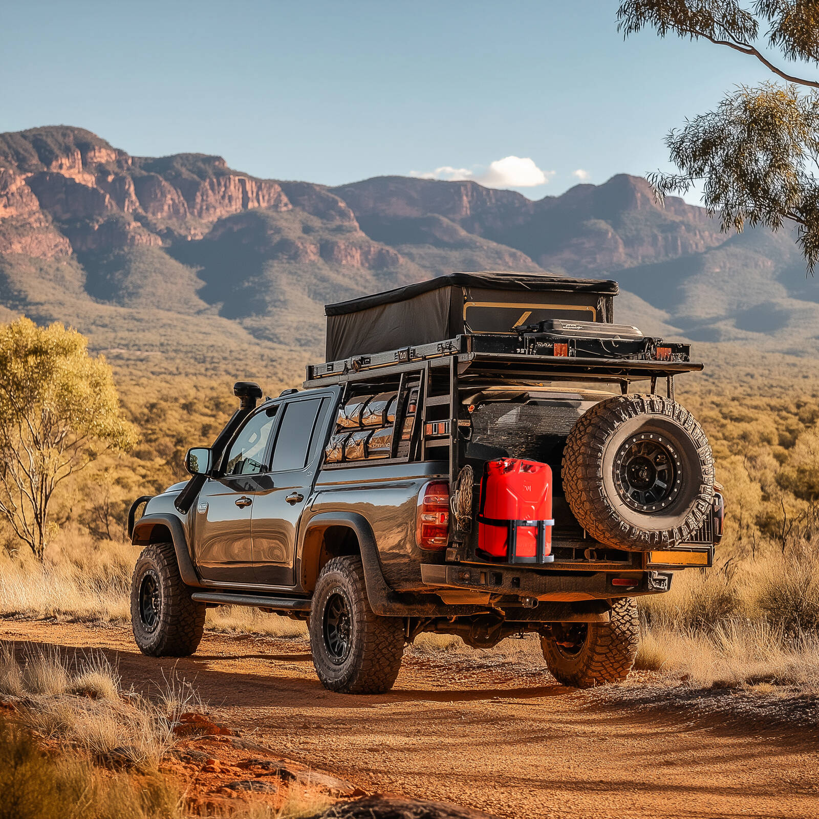Sandleford 20L Steel Fuel Can Cradle, Top-Loading Wall Mount