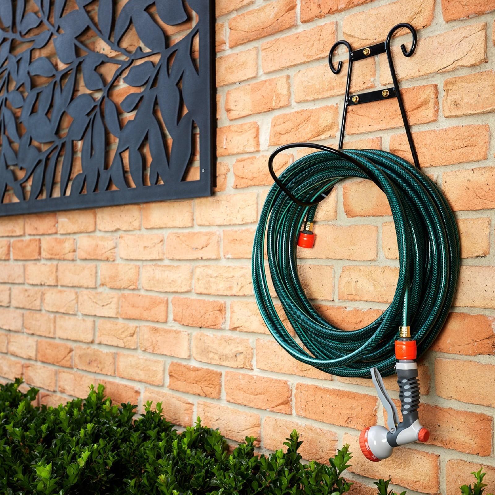 Rapid Heritage Hose Hanger Black - Wall Mount, 30m Capacity