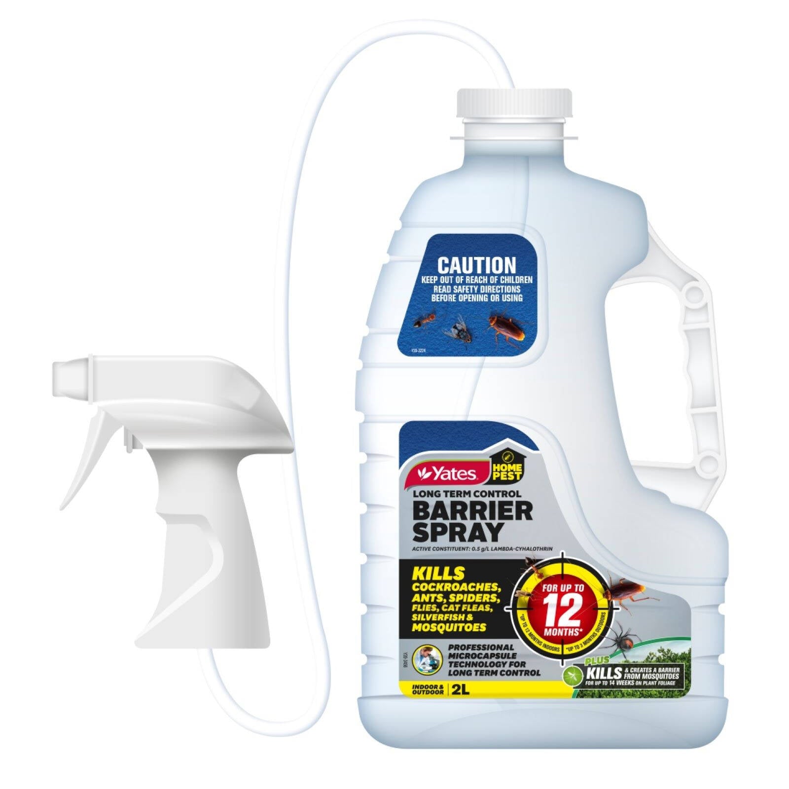 Yates 2L Home Pest Long Term Control Barrier Spray Indoor Outdoor