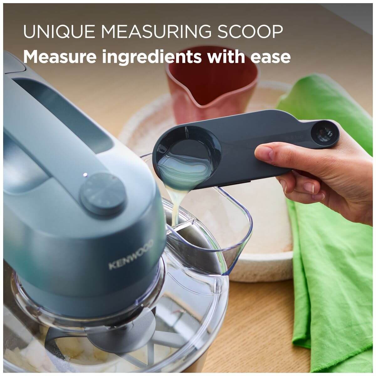 Kenwood Go stand mixer 4L - Storm Blue, 800W, six speeds, rotating splashguard - KZM35000GY