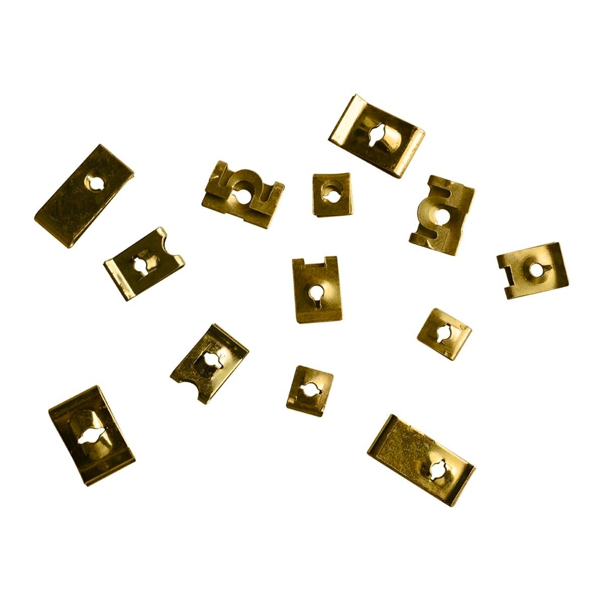 Pinnacle Yellow Zinc Plated Assorted Speed Nuts - 15 Pack
