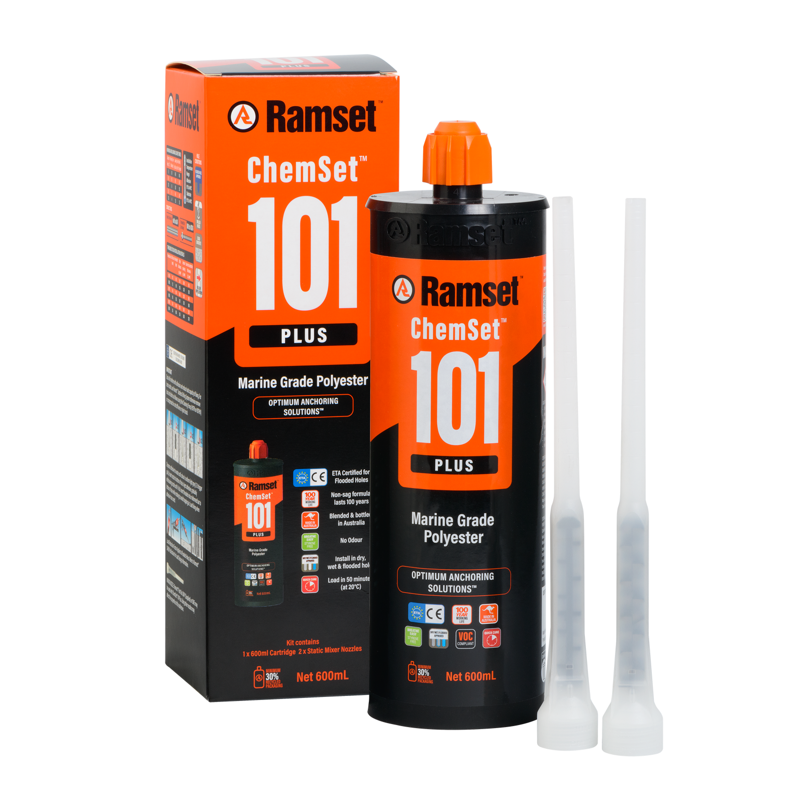 Ramset ChemSet 101 Plus 600ml Polyester Chemical Anchoring Adhesive