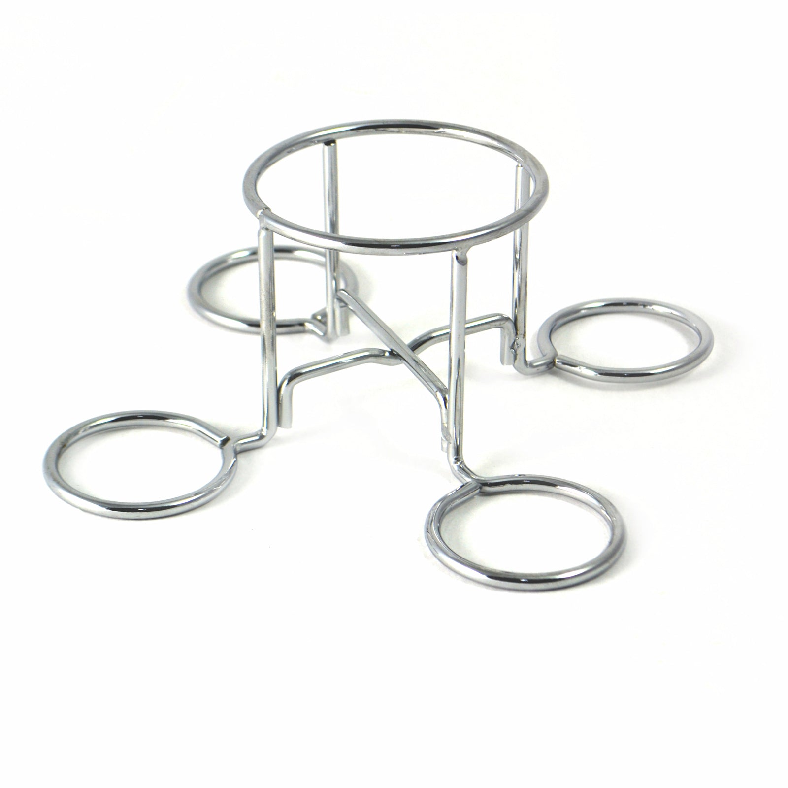 Jumbuck Beer Can BBQ Chicken Rack Chrome Plated Steel Upright Roasting Rack