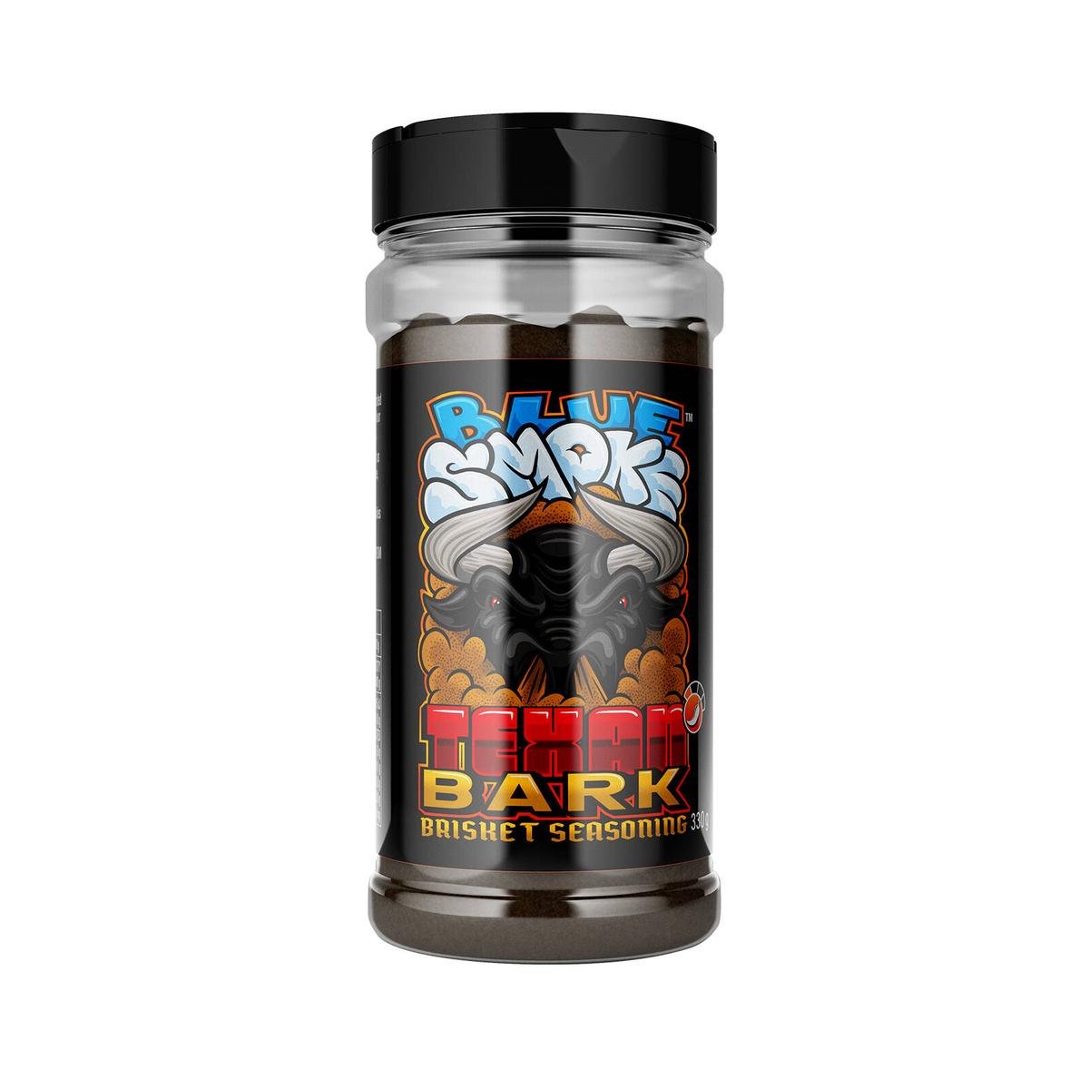 Blue Smoke Texan Bark Brisket BBQ Rub - 330g - Gluten-Free, Vegan-Friendly, Black Finish - SuperSaverAU - view 1