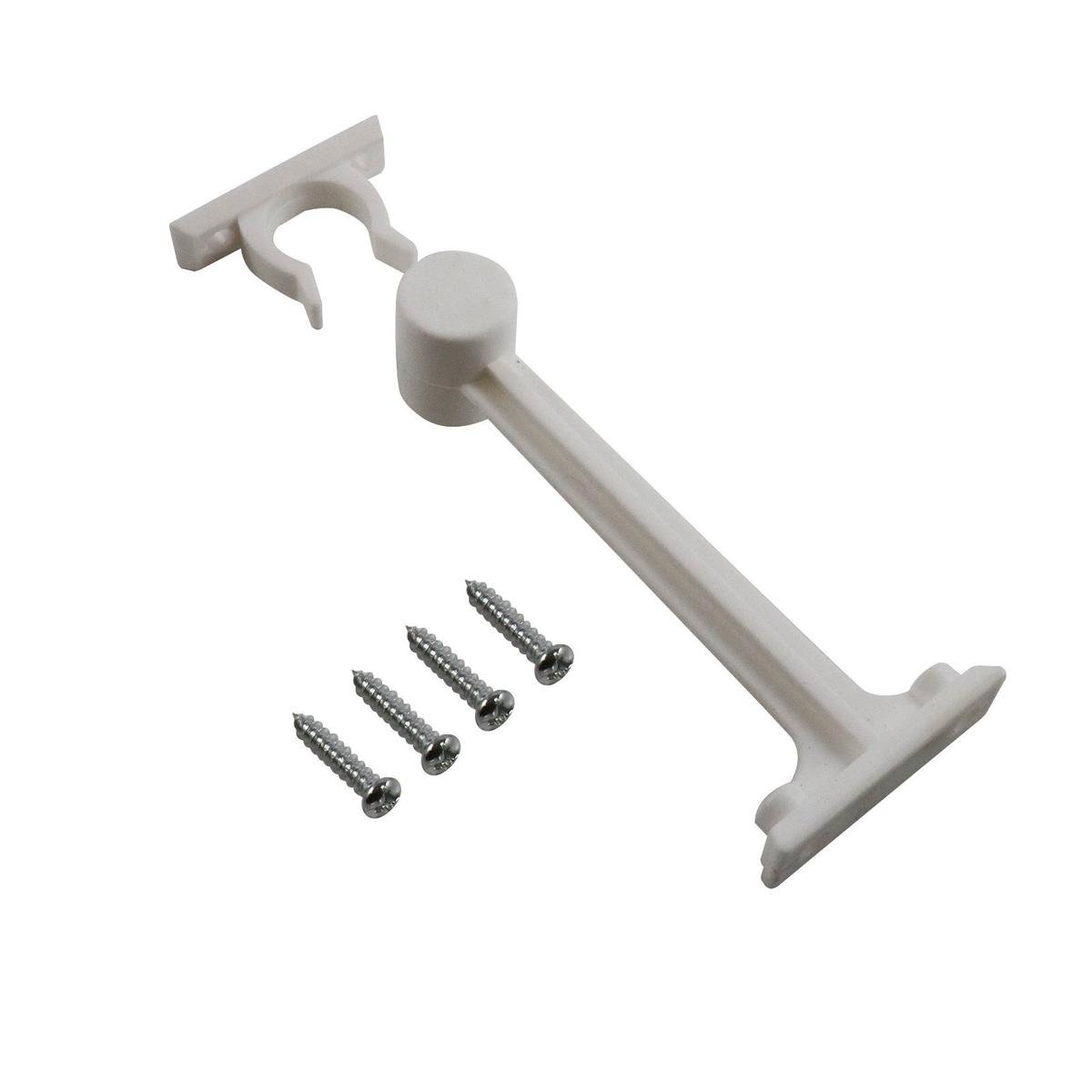 Adoored 100mm White Plastic Door Clip