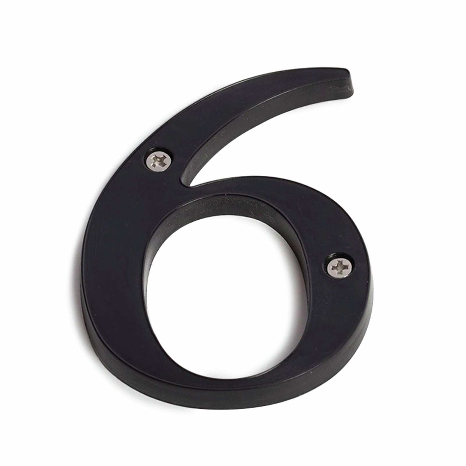 Sandleford 85mm Black Plastic House Number 6 - Weather Resistant