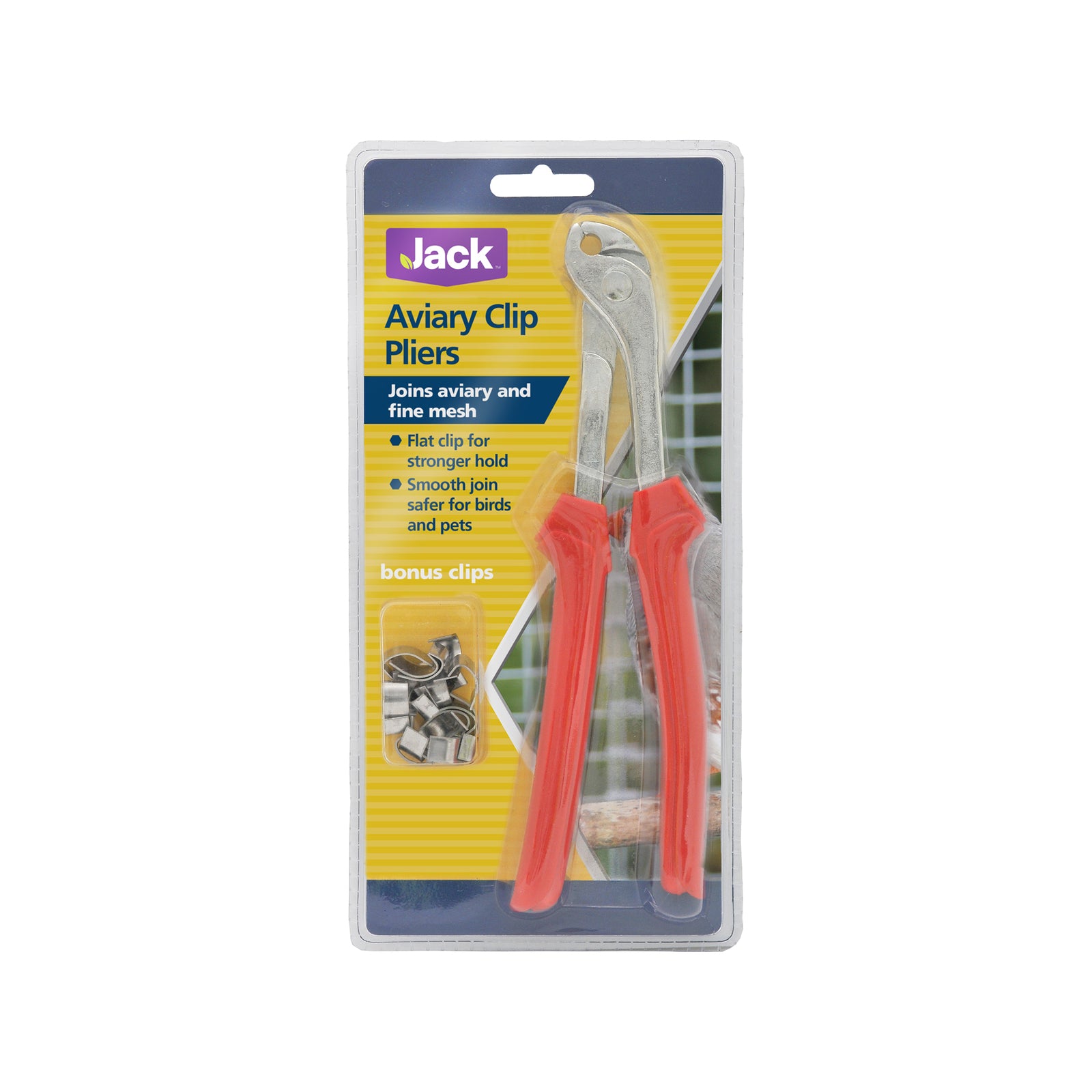 Jack Aviary Clip Pliers with 20 Clips - Steel