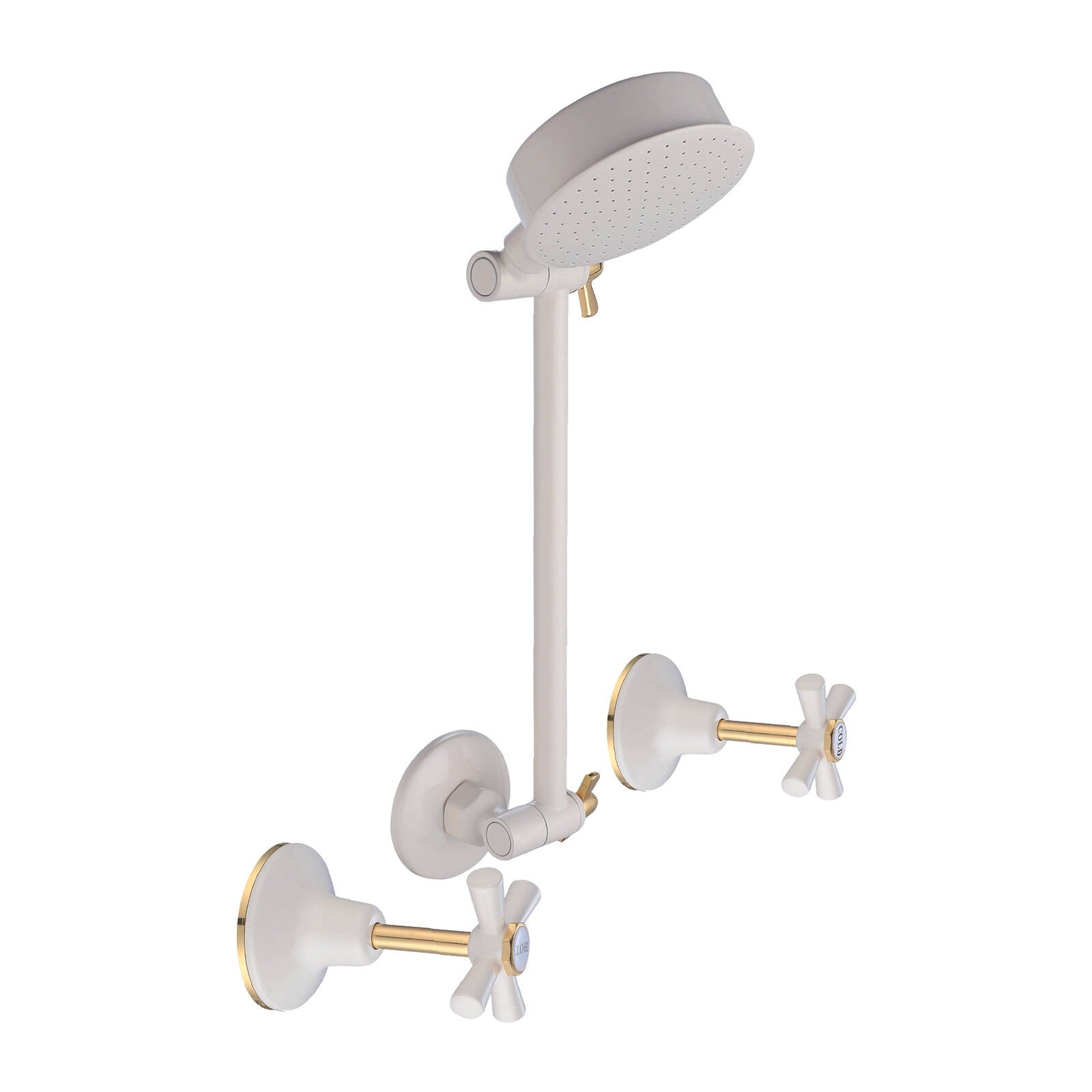 Shaw & Mason Ivory Shower Set - Brass, 7.5L/min WELS 4 Star