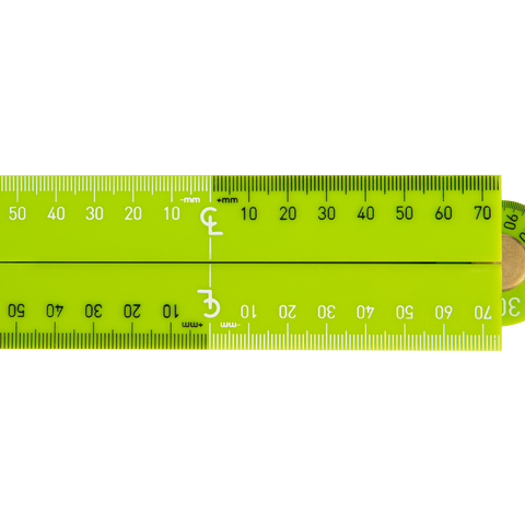 TRACER 600mm Pro Rule with Angle Finder, Easy-Read Increments