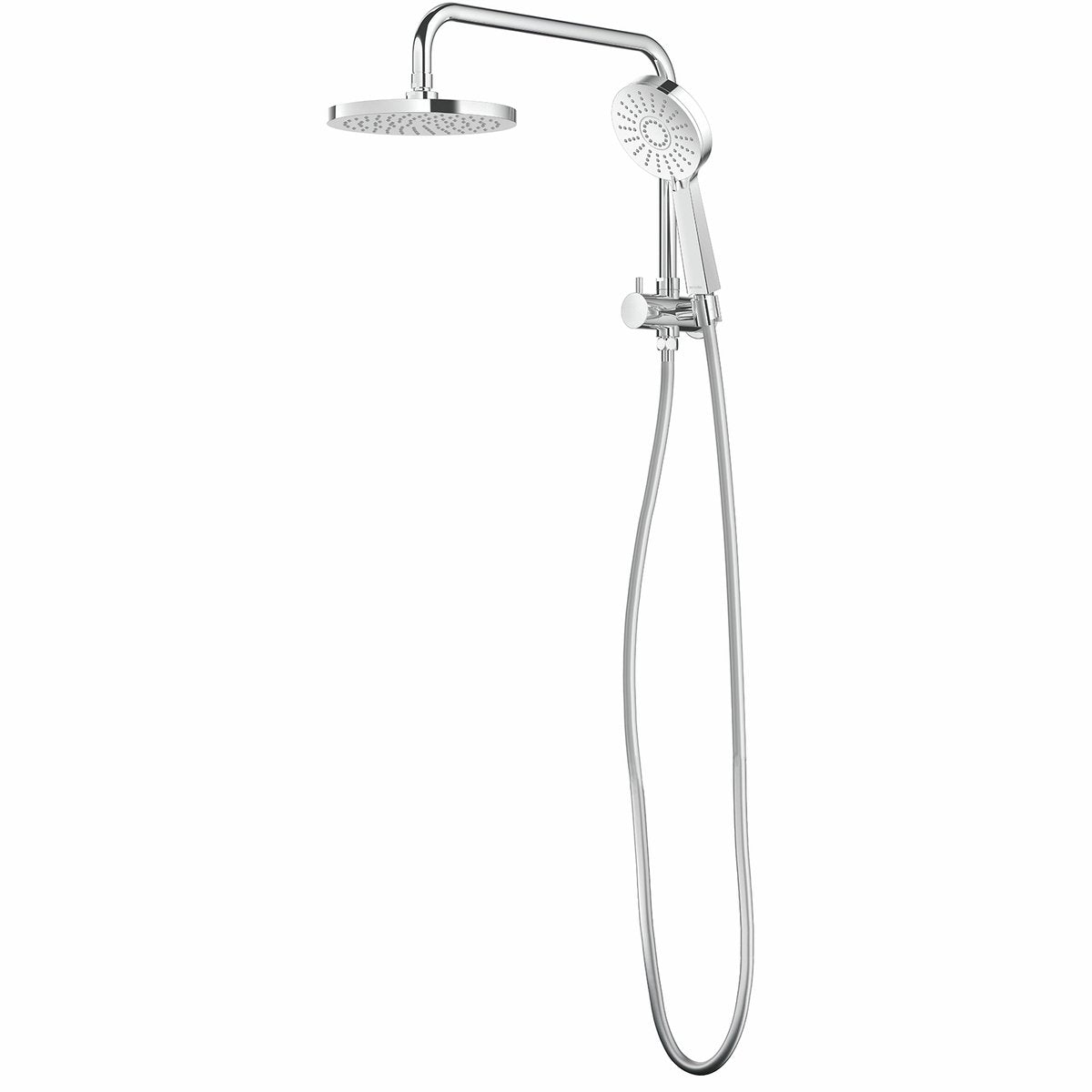 Methven Krome 120 3 Function Short Twin Shower System Chrome Rain Head 9L/min WELS 3 Star
