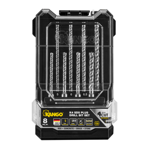 Kango K4 8 Piece SDS Plus Drill Bit Set - Concrete & Rebar