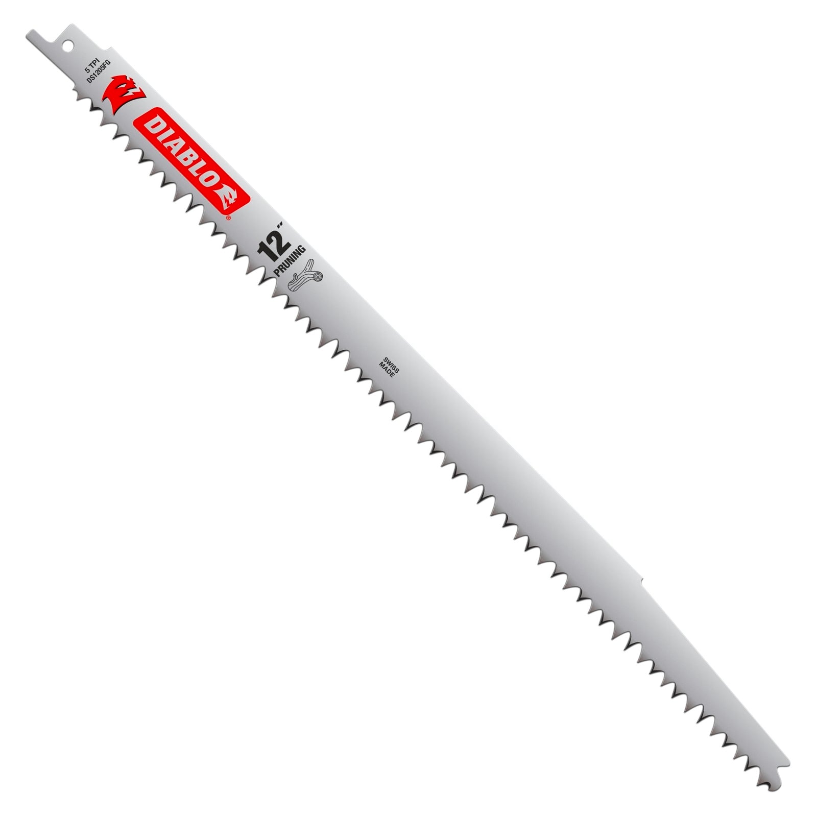 Diablo 12" Fleam Ground Reciprocating Saw Blades for Pruning, 5 Pack