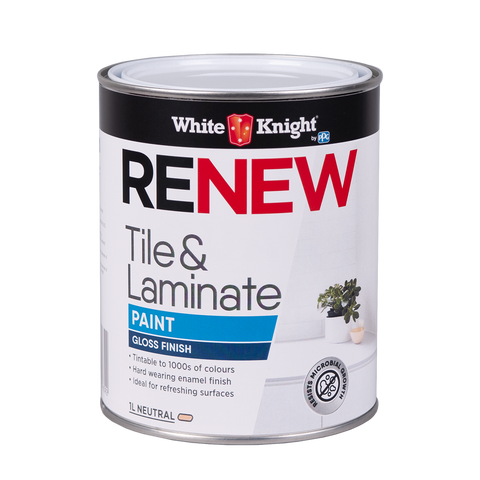White Knight Renew Tile & Laminate Paint Neutral Gloss 1L