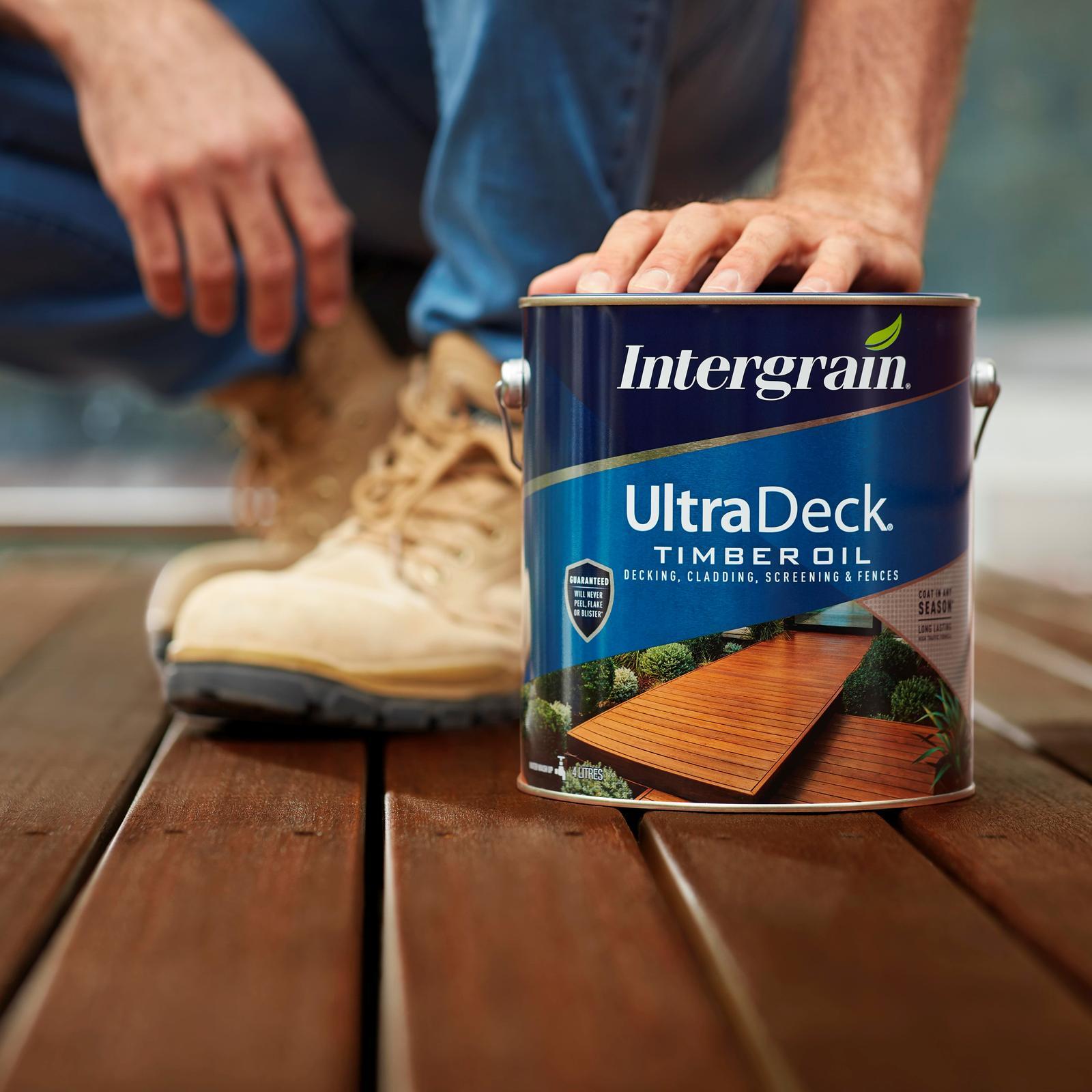 Intergrain 250ml Natural UltraDeck Timber Decking Oil Water Based Matt