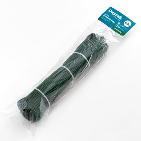 Daytek 60m Green Replacement Clothesline Cord, 3.5mm Nylon Core, UV Stabilised