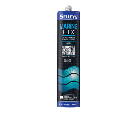Selleys Marineflex Sealant 410g Black Sil-X Waterproof Seal - SuperSaverAU - view 1