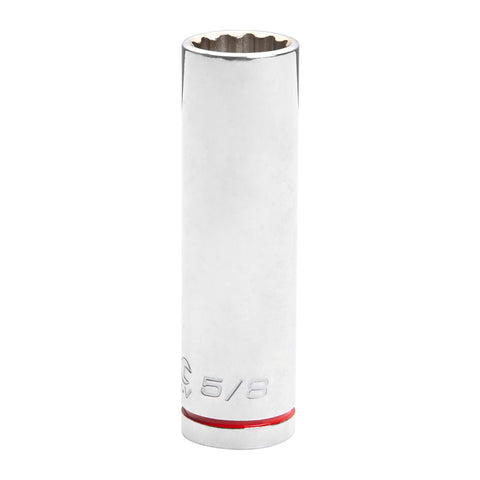 Kincrome 5/8in 1/2in Drive Deep Socket 12 Point Chrome Vanadium