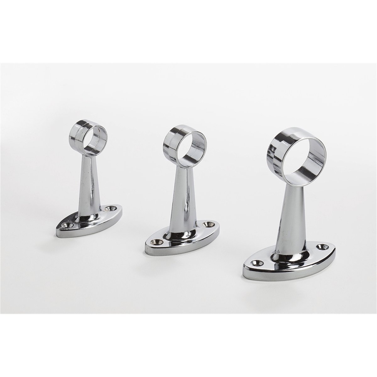 Sandleford 19mm Chrome Pillar Centre - Zinc Alloy, Chrome Plated Rail Fitting