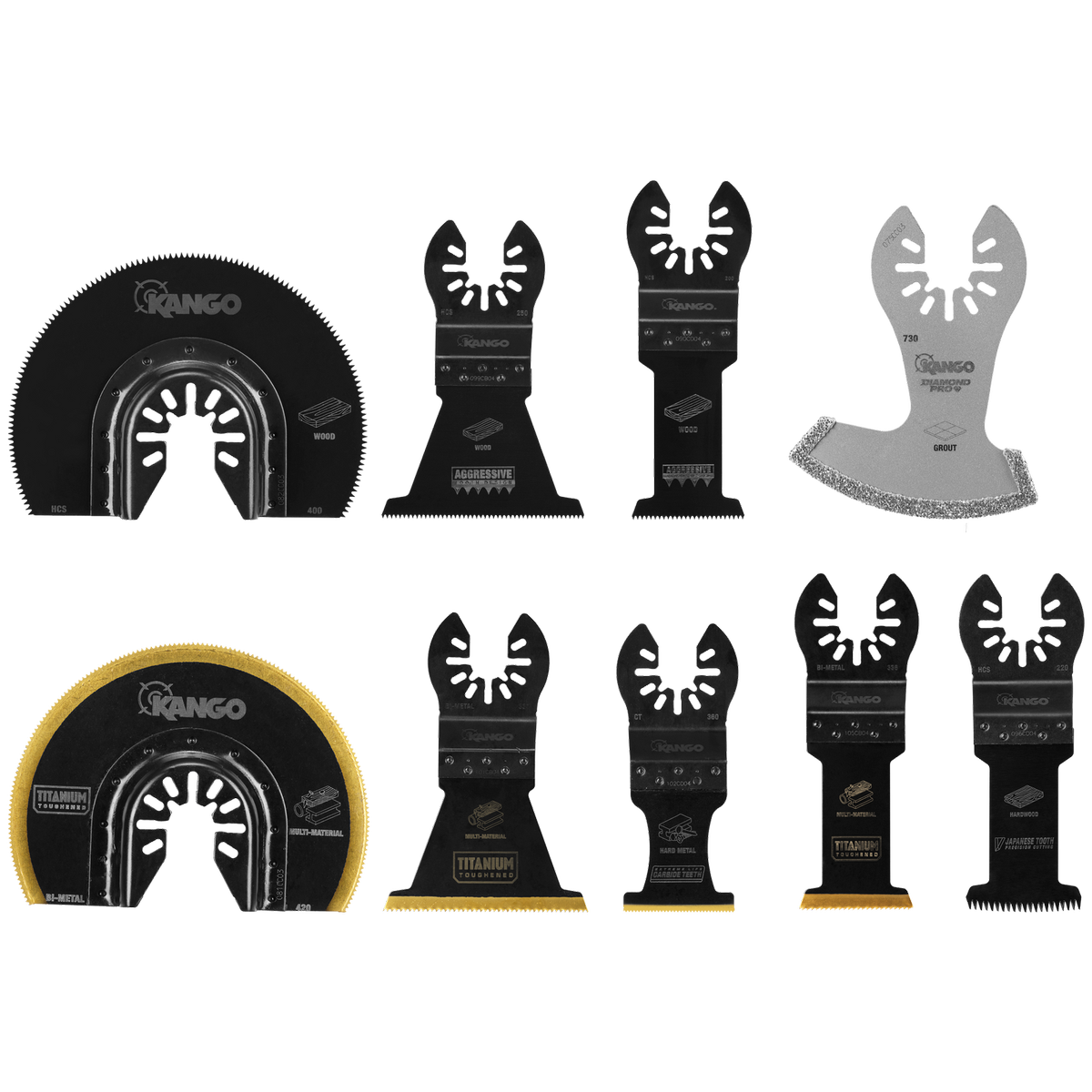 Kango 35mm Bi-Metal Plunge Cut Multi Tool Blades - 3 Pack