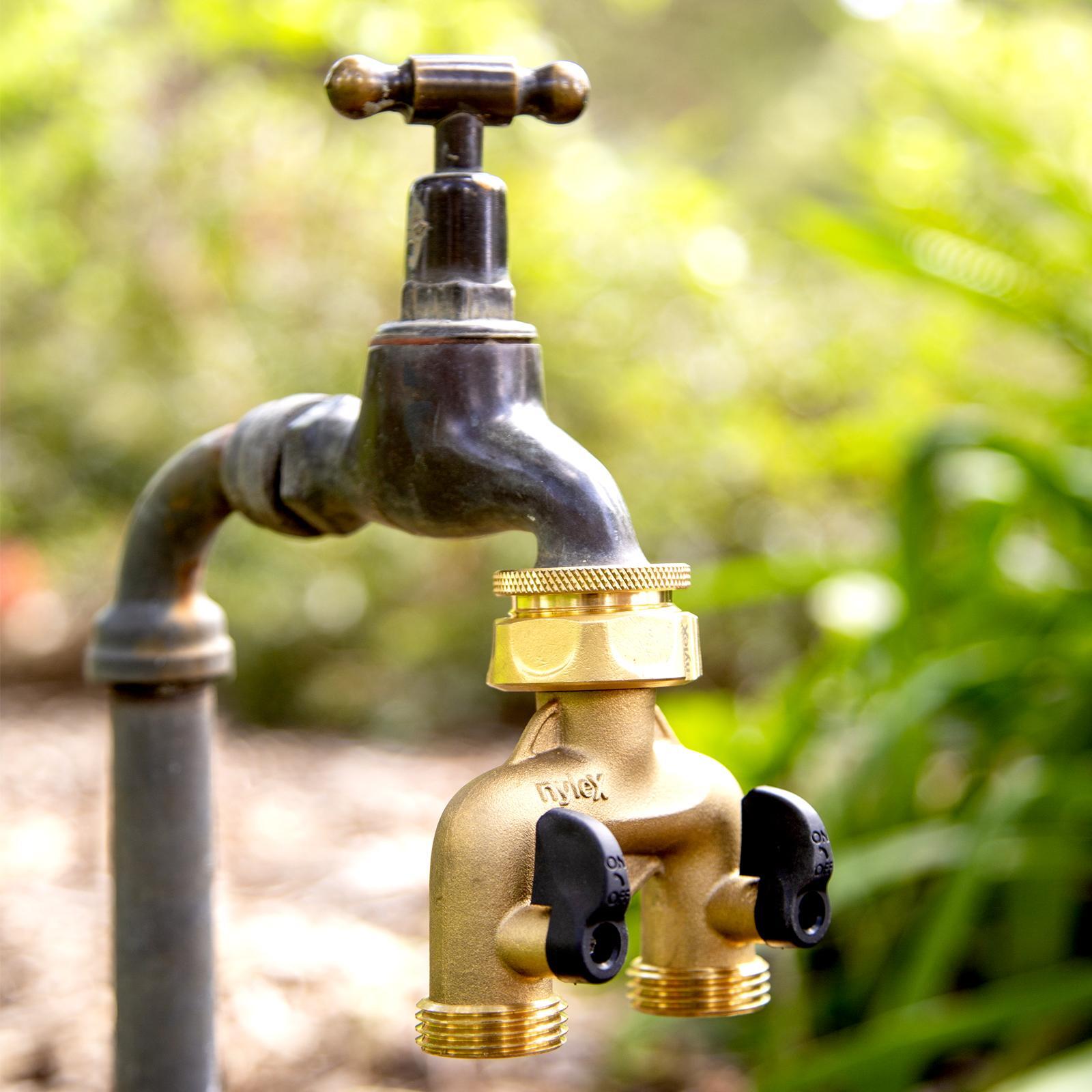 Nylex Brass Two Way Irrigation Manifold