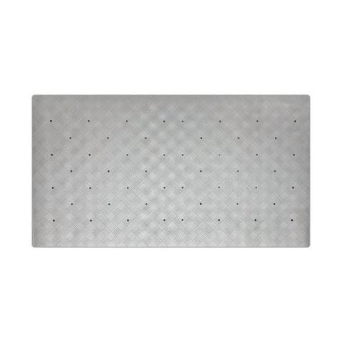 Barelli Enzo Non-Slip Rubber Bath Mat 40 x 70cm White with Suction Cups